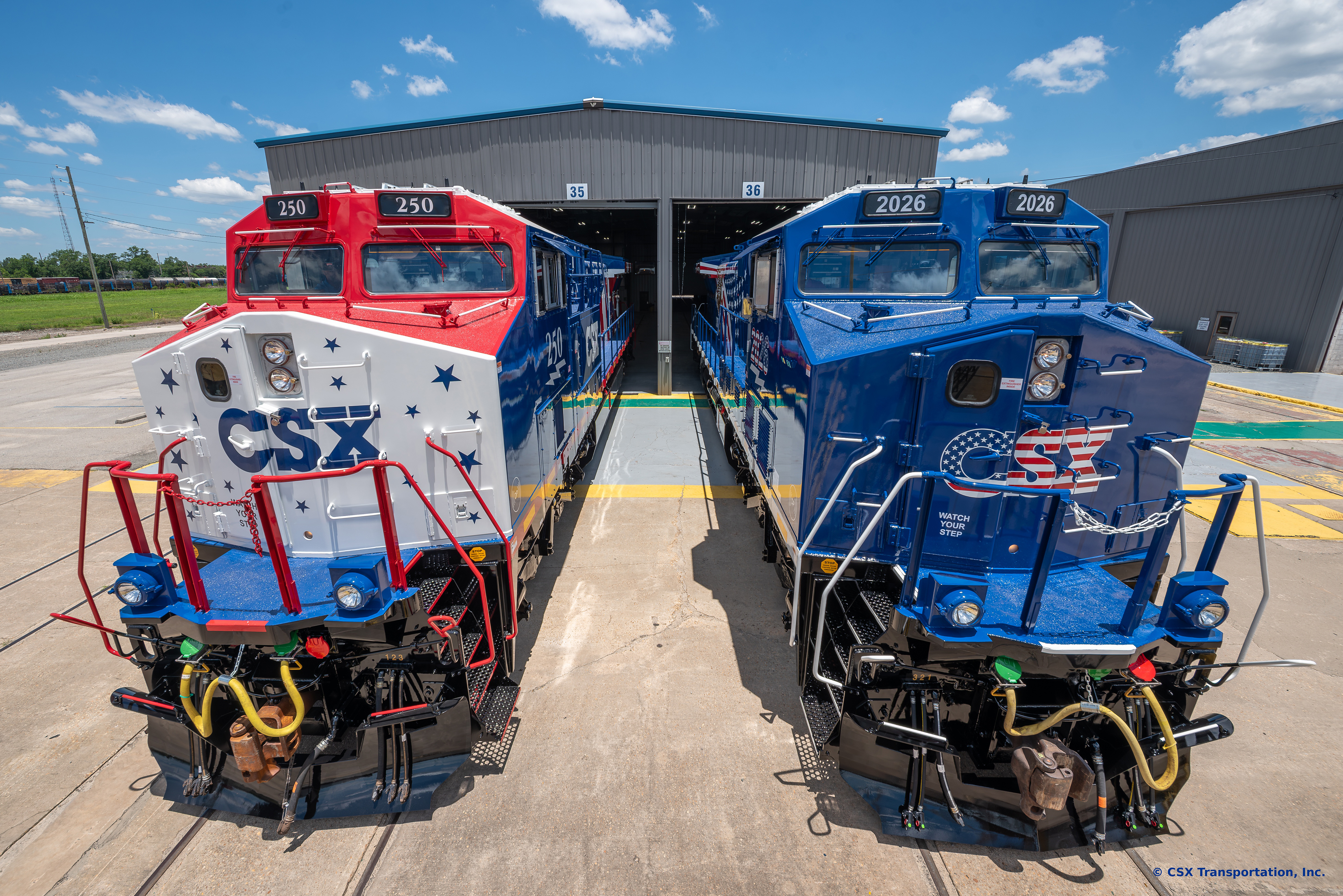 CSX Unveils Commemorative Locomotives Marking America's 250th ...
