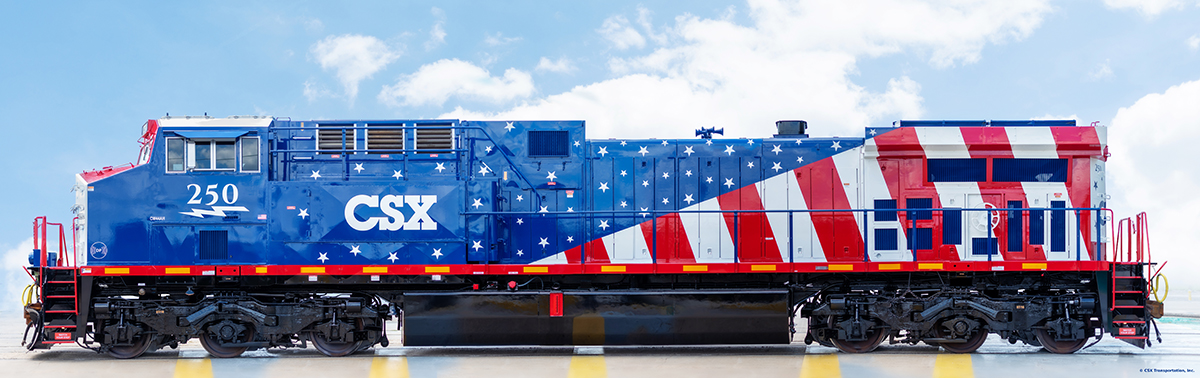 CSX Unveils Commemorative Locomotives Marking America's 250th ...